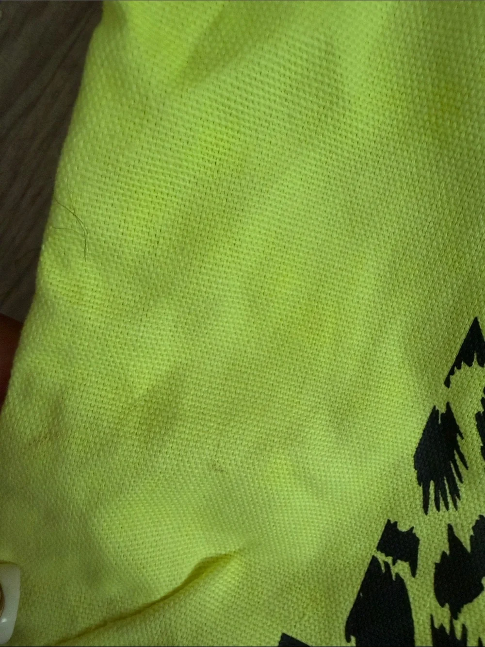 Victoria's Secret LOVE PINK Neon Lime Canvas Tote